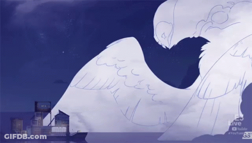 Bird Drawing Saying Live GIF