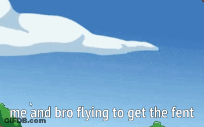 Bird Flying Saying Me And Bro Flying To Get The Fent GIF