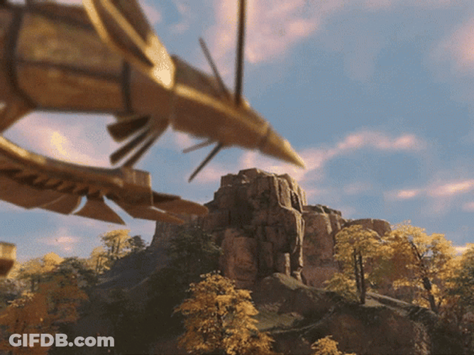 Bird Flying With Monster GIF