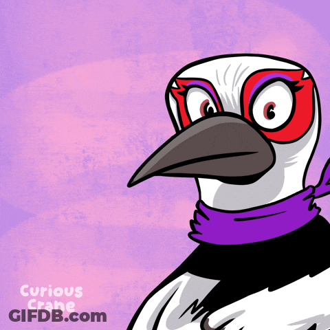 Bird Saying Curious Crane GIF