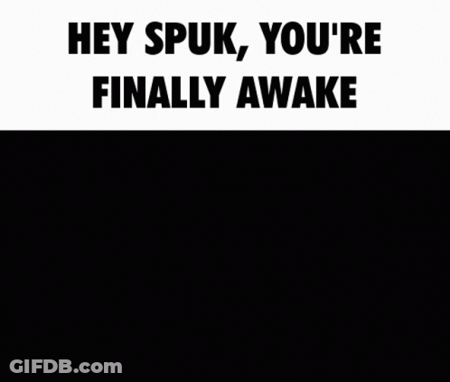 Bird Saying Hey Spuk You Are Finally Awake GIF