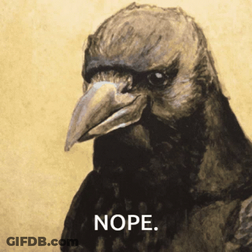 Bird Saying Nope GIF
