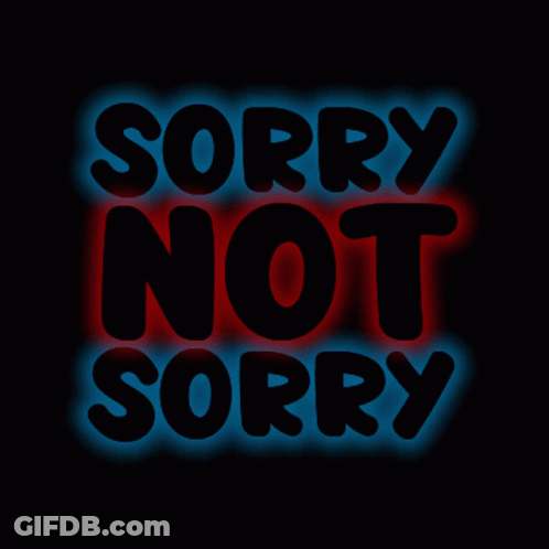 Bird Saying Sorry Not Sorry GIF
