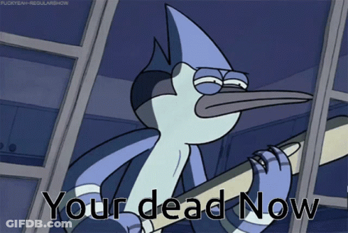 Bird Saying Your Dead Now GIF