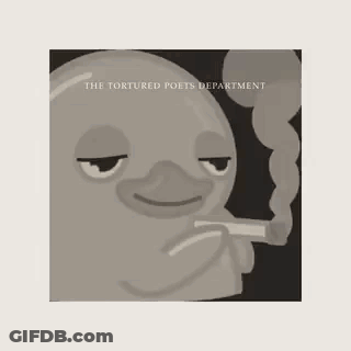 Bird Smoking Cigarette With The Tortured Poets Department GIF