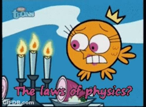 Bird With Crown Saying Laws Of Physics GIF