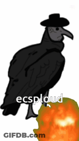 Bird With Ecsploud Written Below GIF