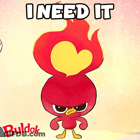 Bird With Heart On Head Saying I Need It GIF