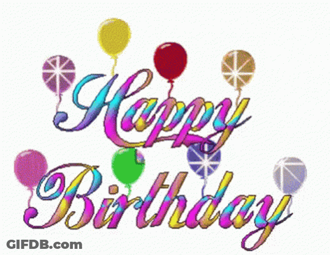 Birth Day Greeting Bright And Colorful GIF