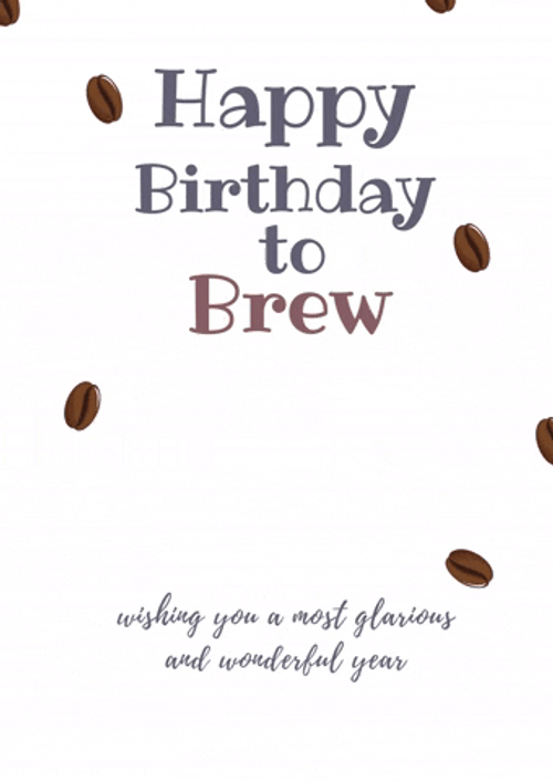 Birthday Cafe Graphic Design GIF