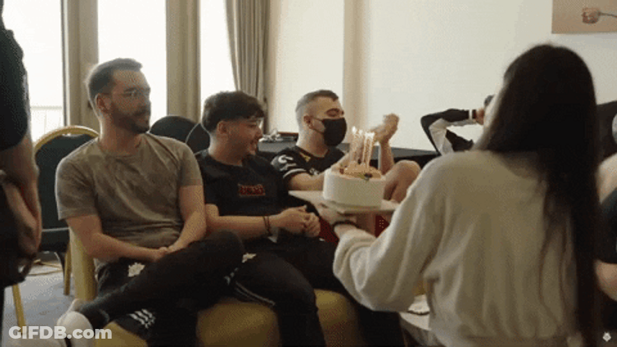 Birthday Cake Blowing Candle GIF