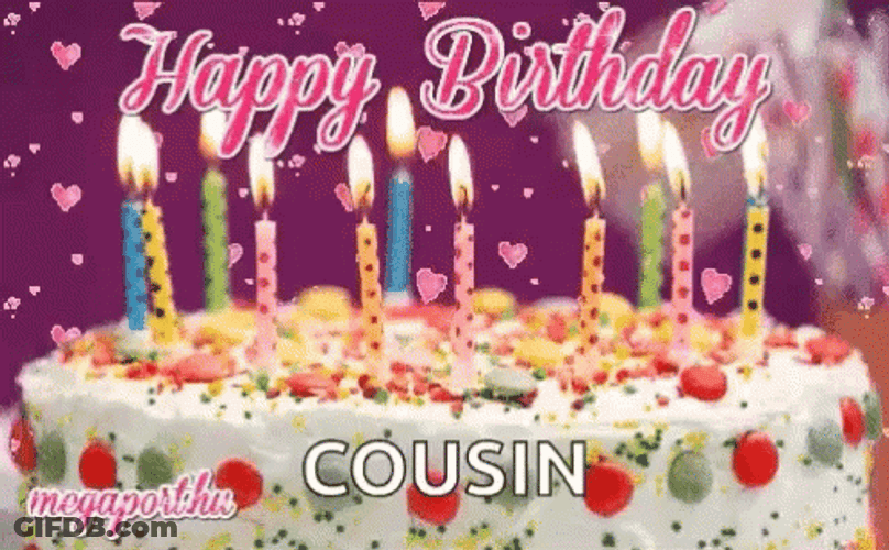 Birthday Cake Happy Cousins Day GIF