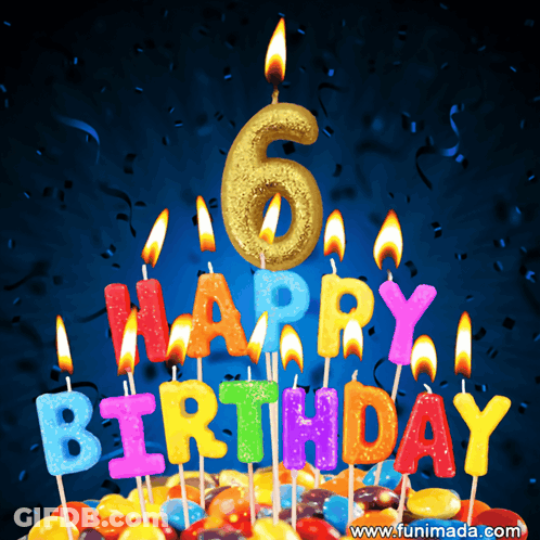 Birthday Cake With Candles GIF