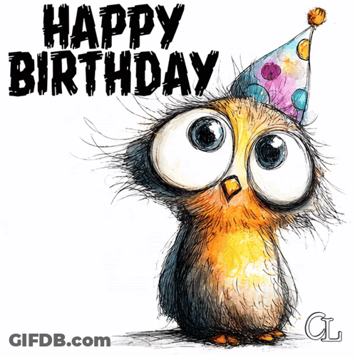 Birthday Cake With Candles And Fireworks GIF