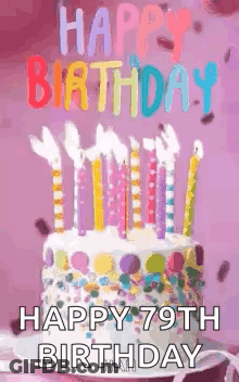 Birthday Cake With Candles GIF