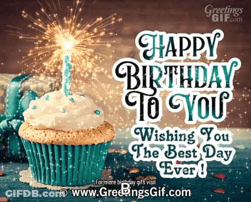 Birthday Cake With Candles Saying Happy Birthday GIF