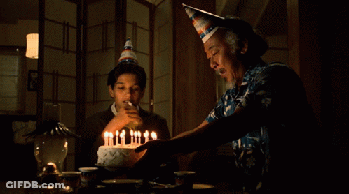 Birthday Cake With Candles Saying Happy Birthday To You GIF