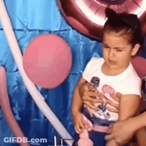 Birthday Candle Hair Pull GIF