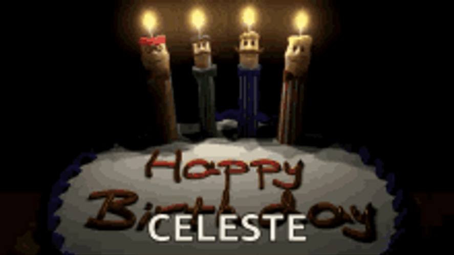 Birthday Candles Dancing And Singing Happy Birthday GIF