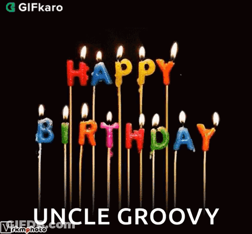 Birthday Candles Saying Happy Birthday GIF