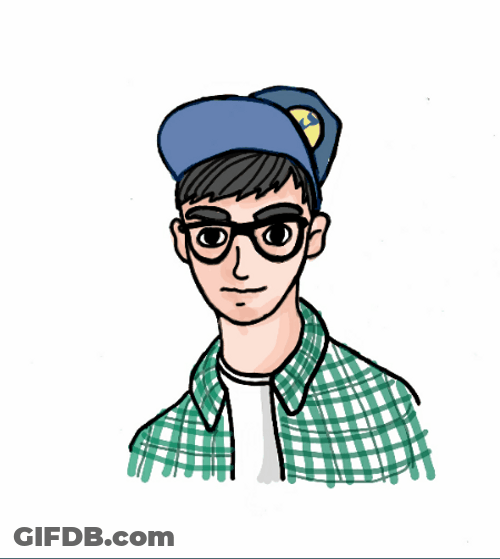 Birthday Card Animated Boy Drawing GIF