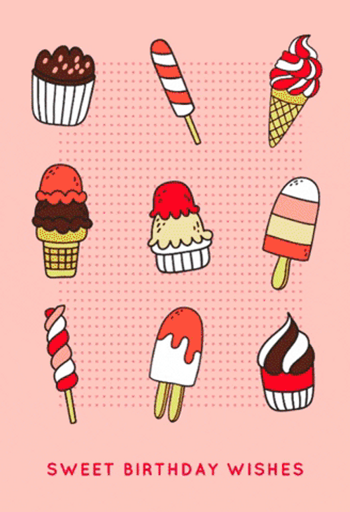 Birthday Card Animated Sweet Wishes GIF