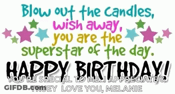 Birthday Card Blow Out Candles Wish Away GIF