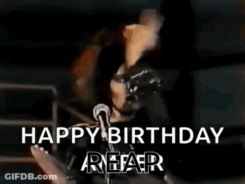 Birthday Card For Bonnie Cartoon Girl Hugging Cake GIF