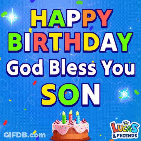 Birthday Card For Lucas And Friends GIF