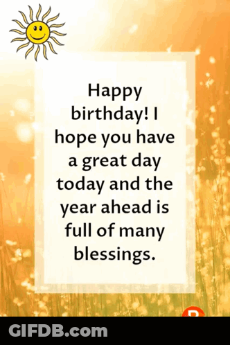 Birthday Card Happy Birthday GIF