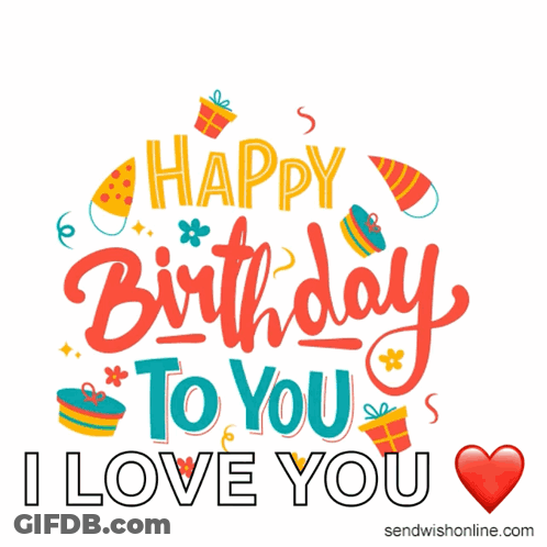 Birthday Card Saying Happy Birthday GIF