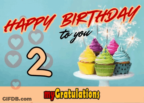 Birthday Card Saying Happy Birthday GIF