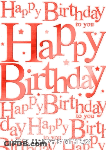 Birthday Card Saying Happy Birthday GIF