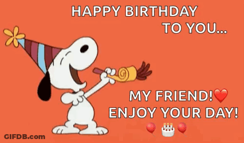 Birthday Card With Balloons And Flags Saying Have An Awesome Day My Friend GIF