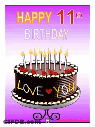 Birthday Card With Cupcakes And Balloons Says Happy Birthday To You 50 GIF