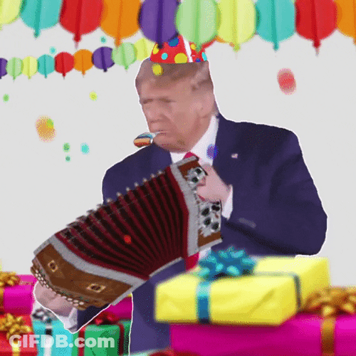 Birthday Celebration Trump Dance GIF