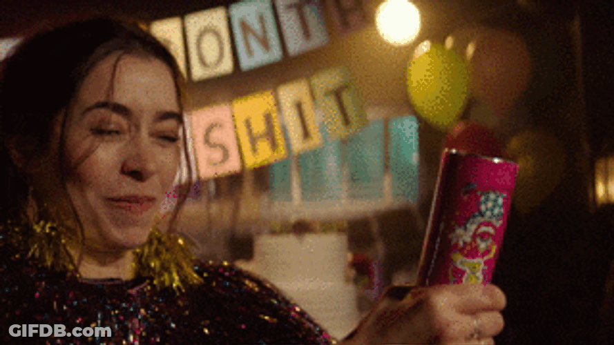 Birthday Celebration With Party Popper GIF