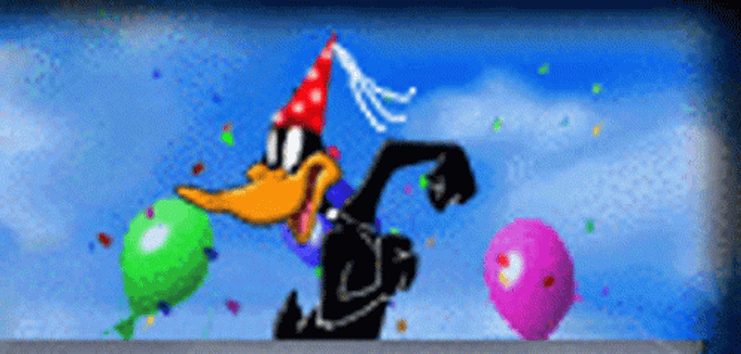 Birthday Daffy Duck GIF