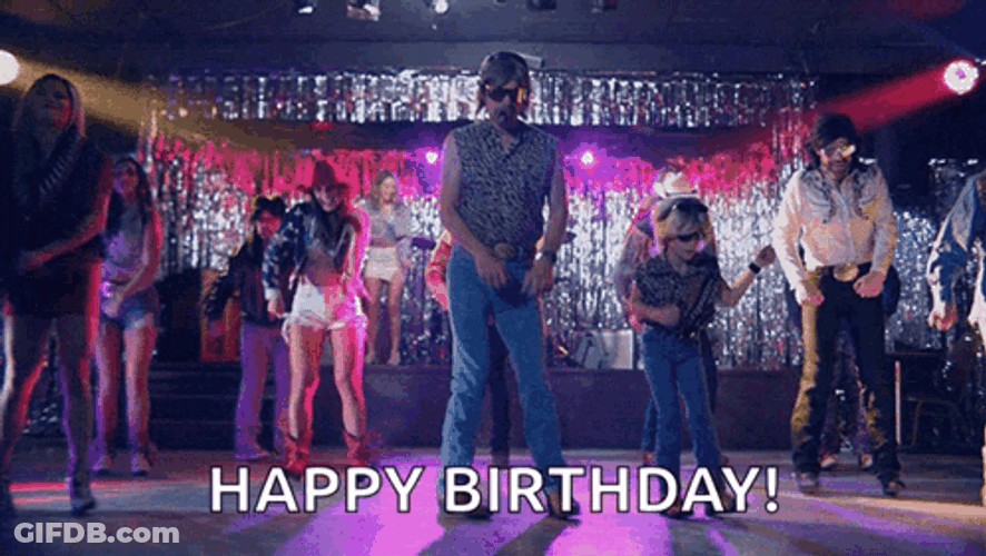 Birthday Dance Cowboy Shuffle GIF