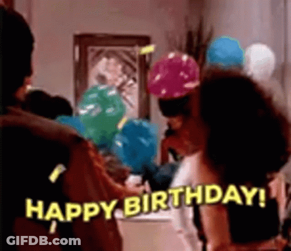 Birthday Dance Pumped Up Dance Confetti GIF