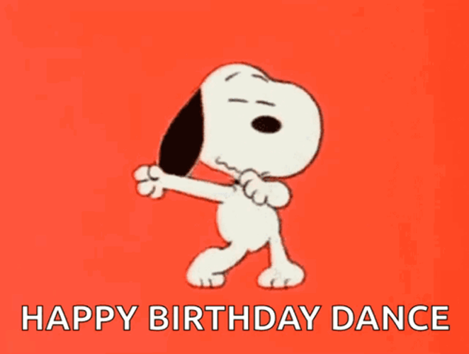 Birthday Dance Snoopy Dab GIF