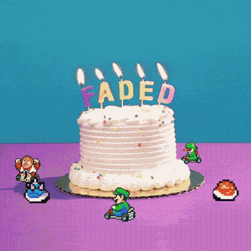 Birthday Faded GIF