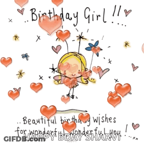 Birthday Girl Happy Bday Sharvi GIF