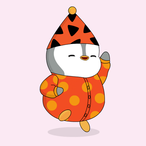 Birthday Month Excited Penguin GIF