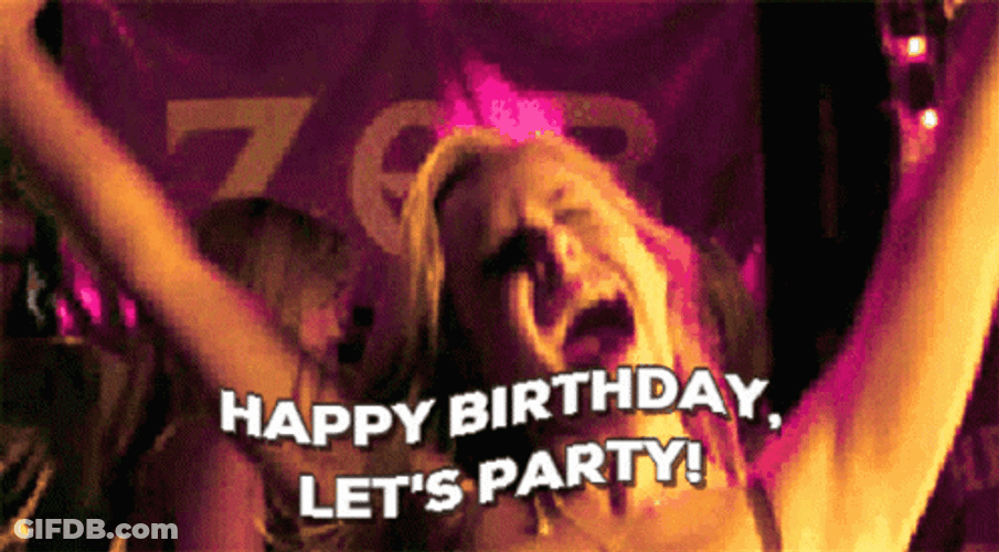 Birthday Party Let's Party GIF