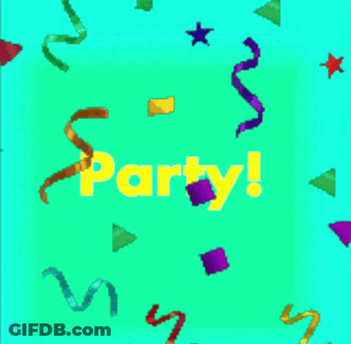 Birthday Party Sparkling Confetti GIF