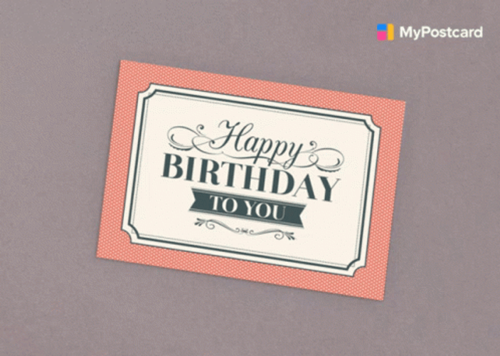 Birthday Post Cards Animated Loop GIF