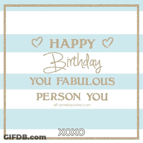 Birthday Queen Stripes Text GIF