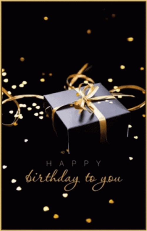Birthday To You Sparkling Gift GIF