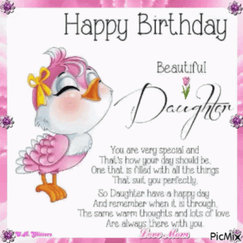 Birthday Wishes For Daughter GIF